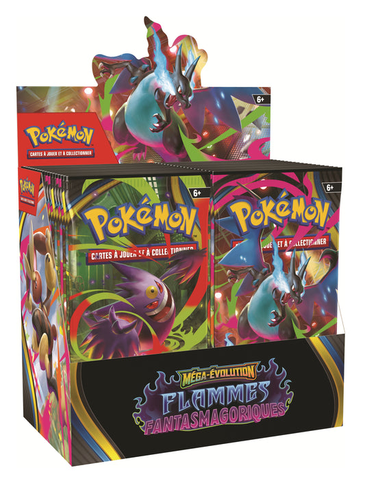 JCC Pokémon : Display de 36 Boosters ME02 Flammes Fantasmagoriques - FR