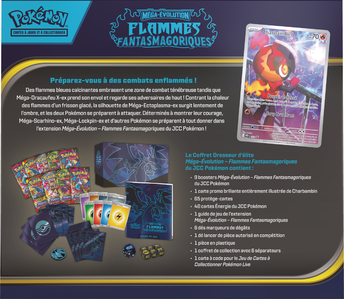 Coffret Dresseur d'Élite - Flammes Fantasmagoriques ME02 - FR