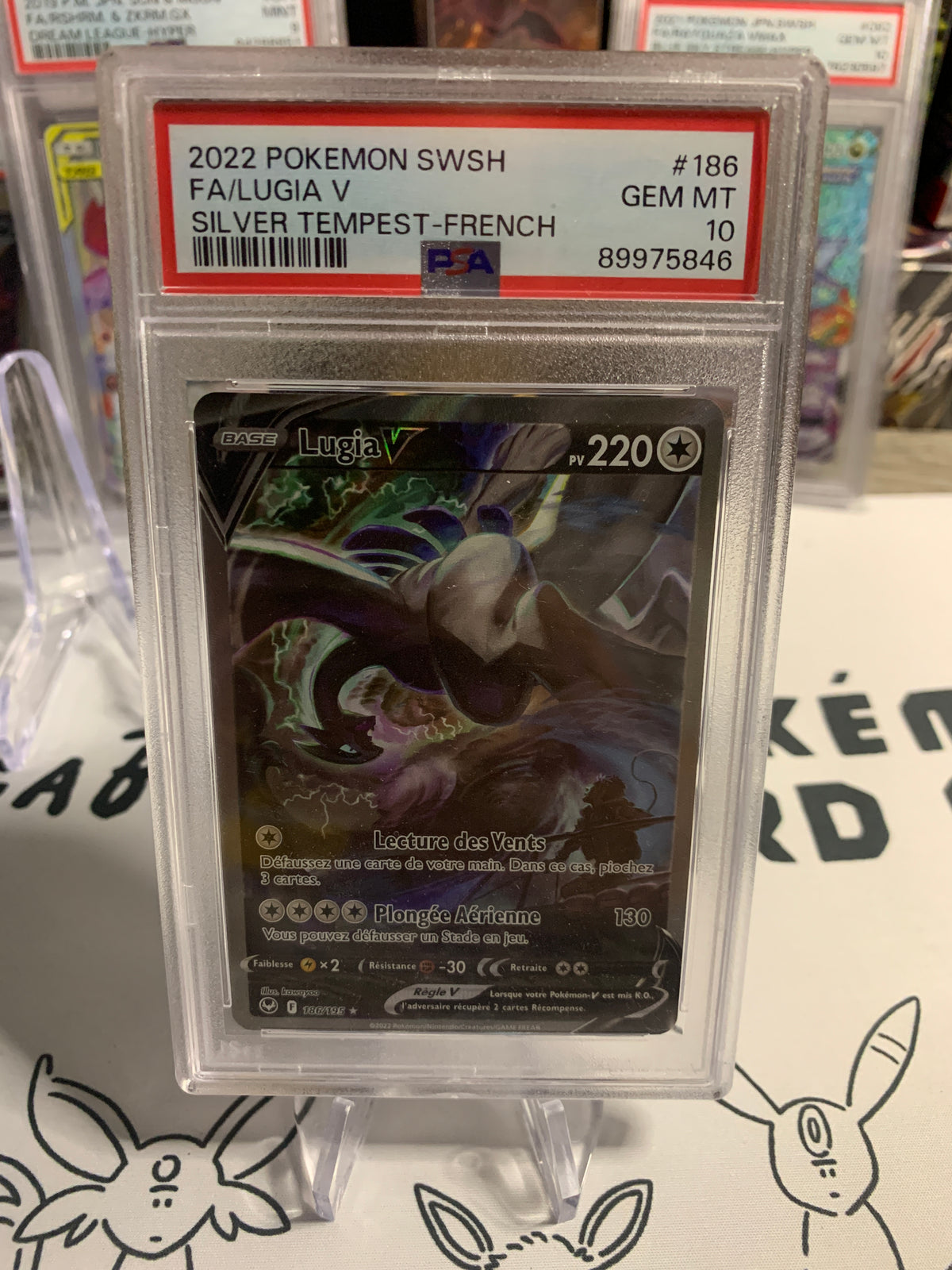 Lugia V 186/195 PSA 10 Tempête Argentée en FR