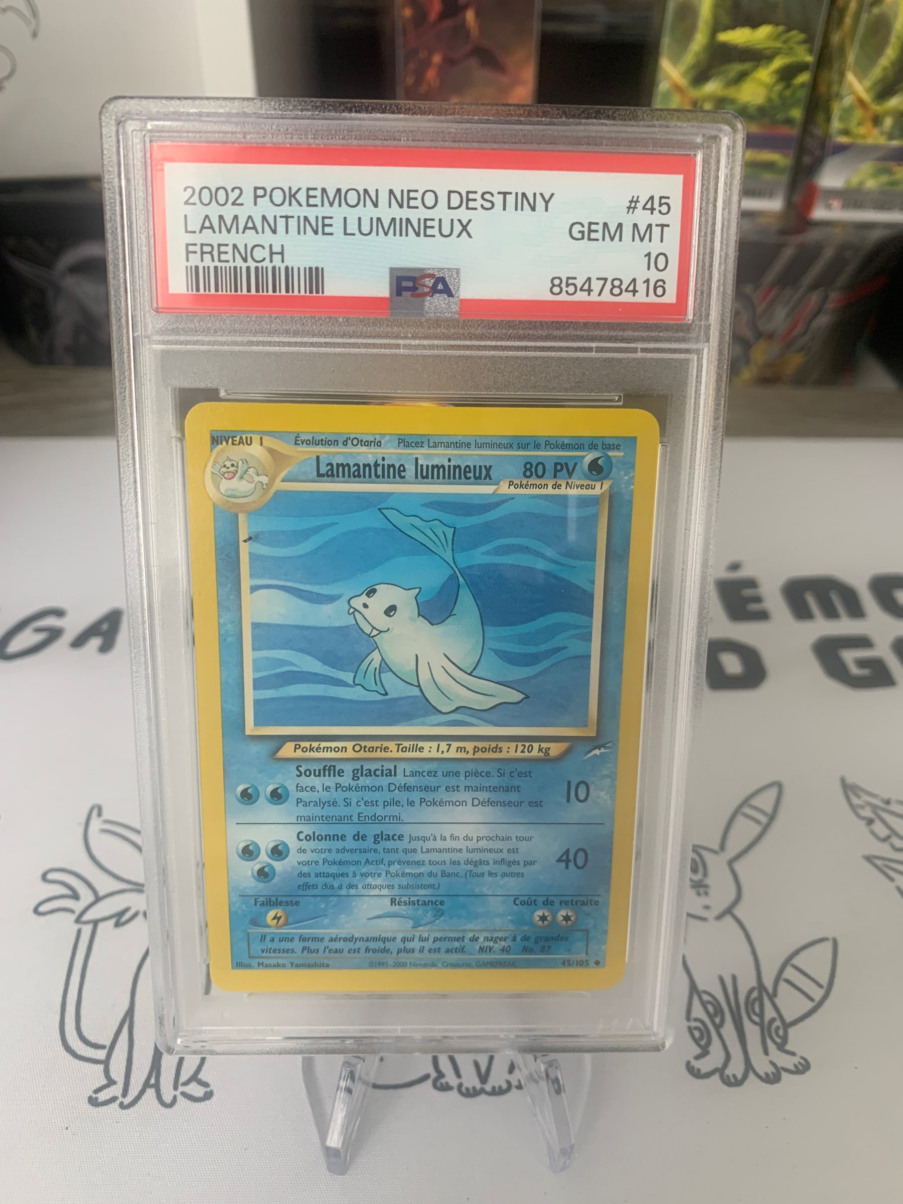 Lamantine Lumineux 45/105 PSA 10 Neo Destiny en FR