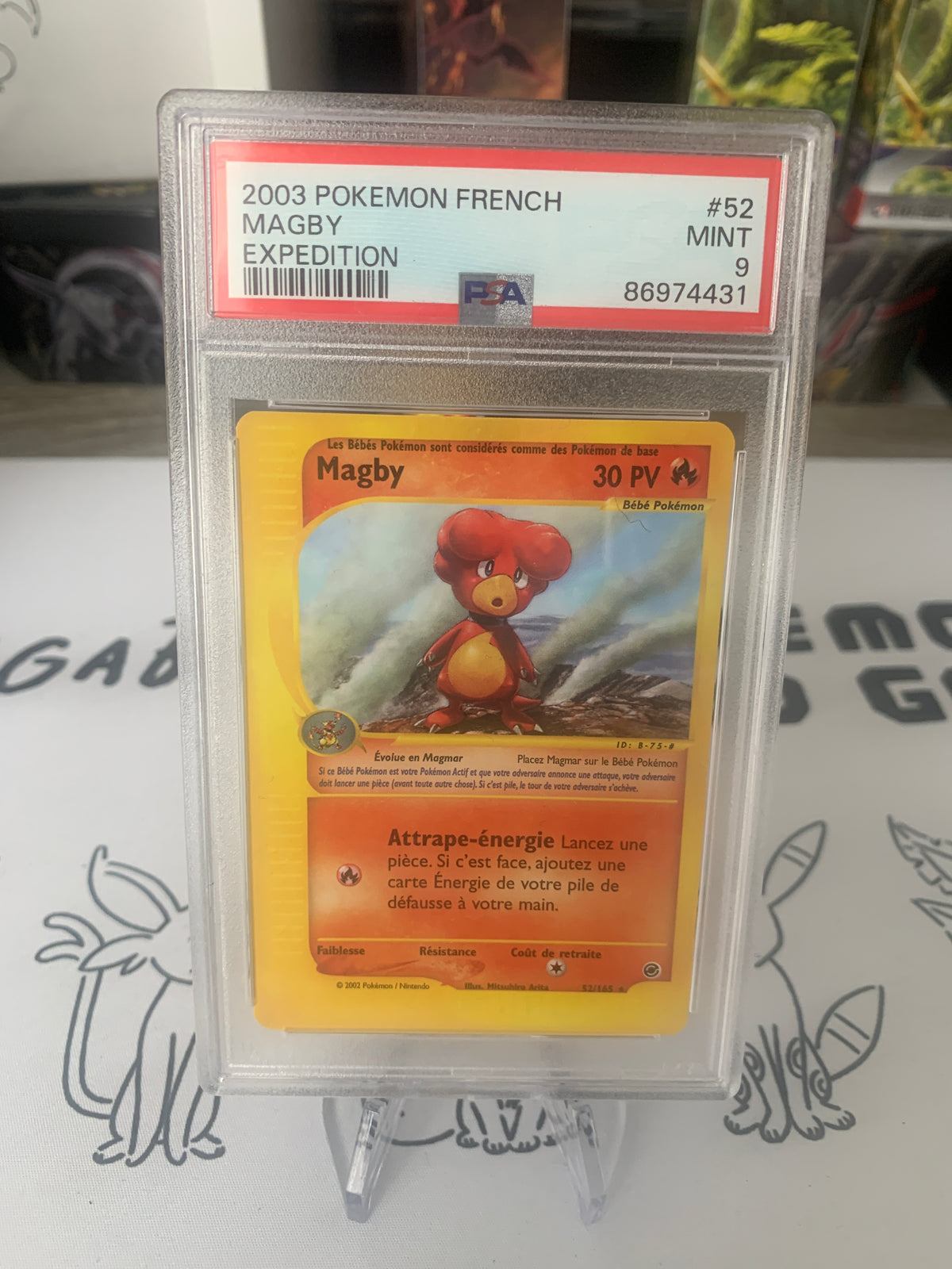 Magby 52/165 PSA 9 Expédition en FR