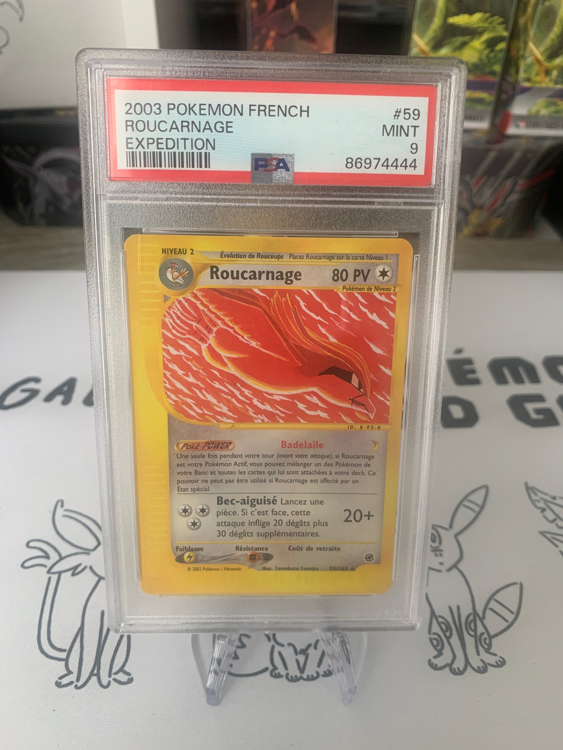 Roucarnage 59/165 PSA 9 Expédition en FR