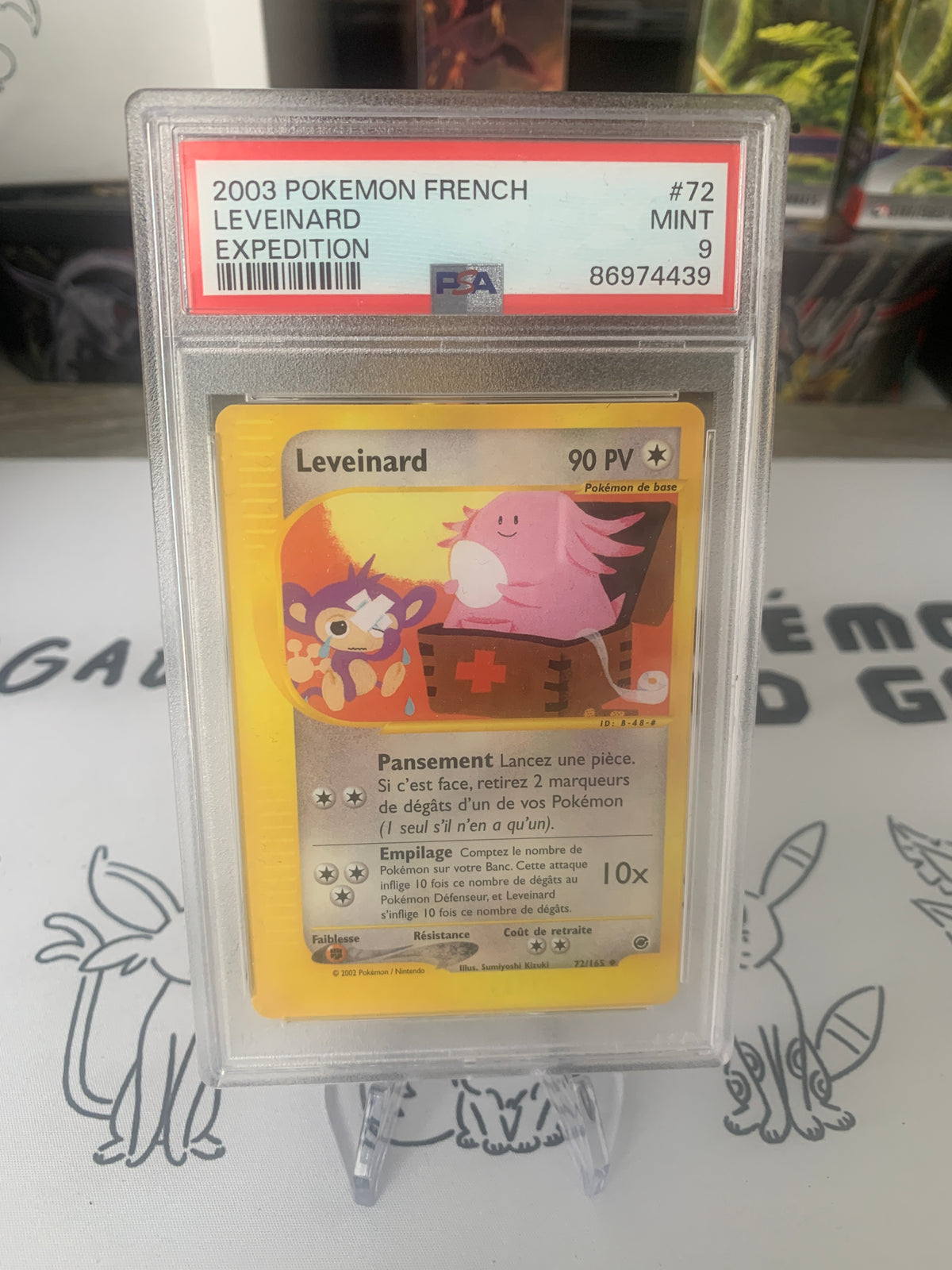 Leveinard 72/165 PSA 9 Expédition en FR