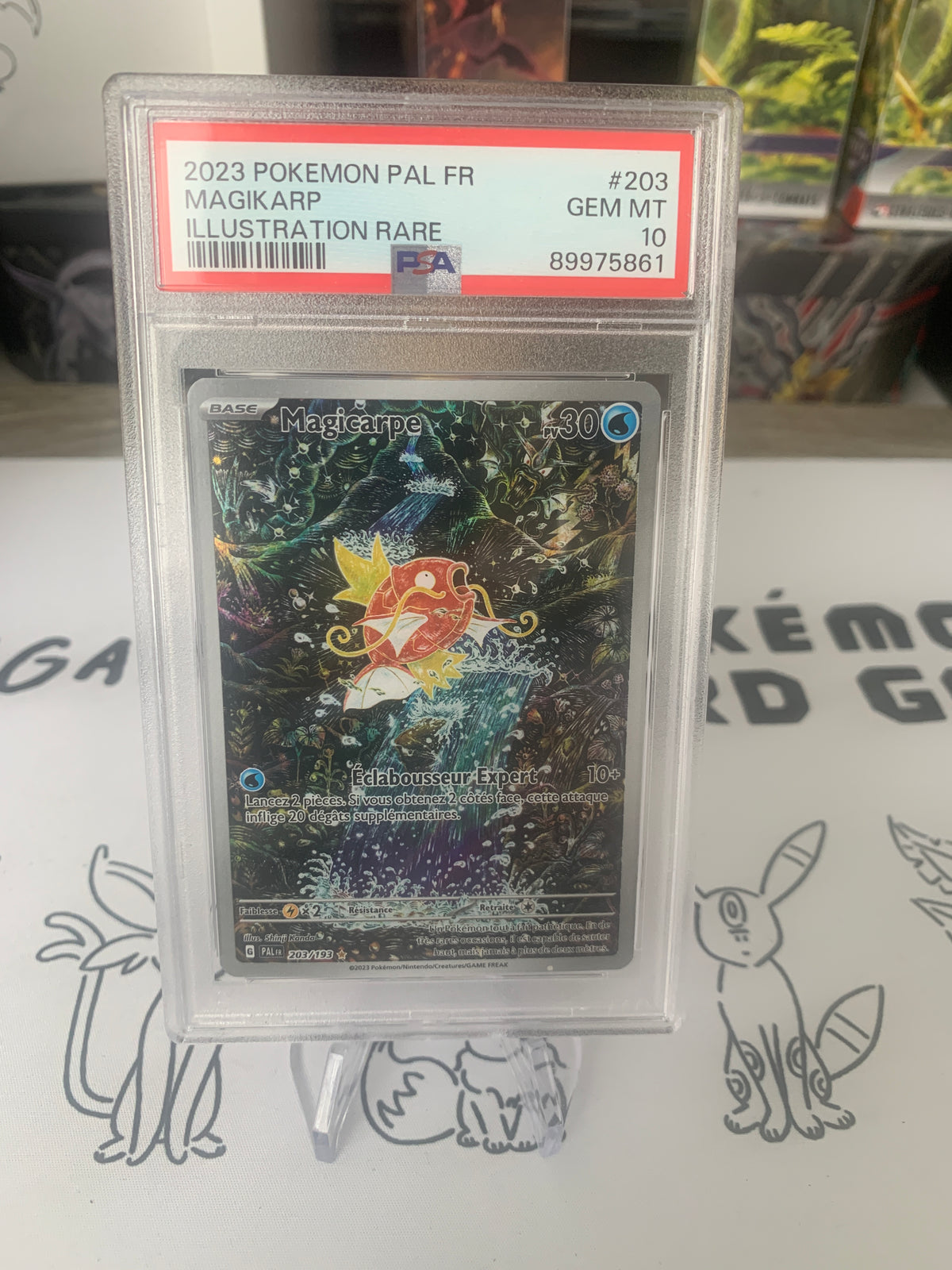 Magicarpe 203/193 PSA 10 Evolutions à Paldea en FR