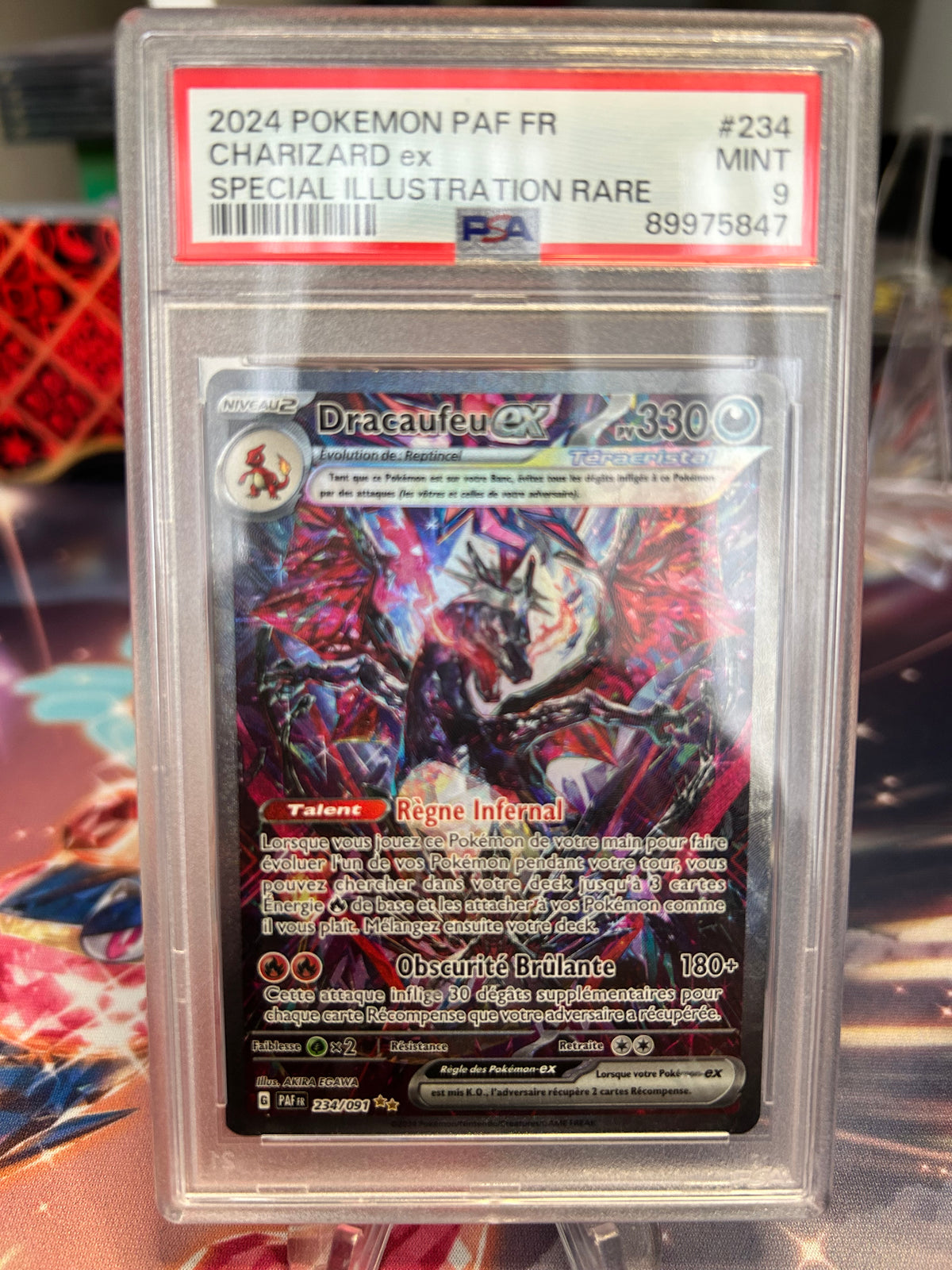 Dracaufeu EX 234/091 PSA 9 